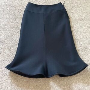 NWT Giorgio Armani Black Flared Pencil Skirt Size 38 Knee Length